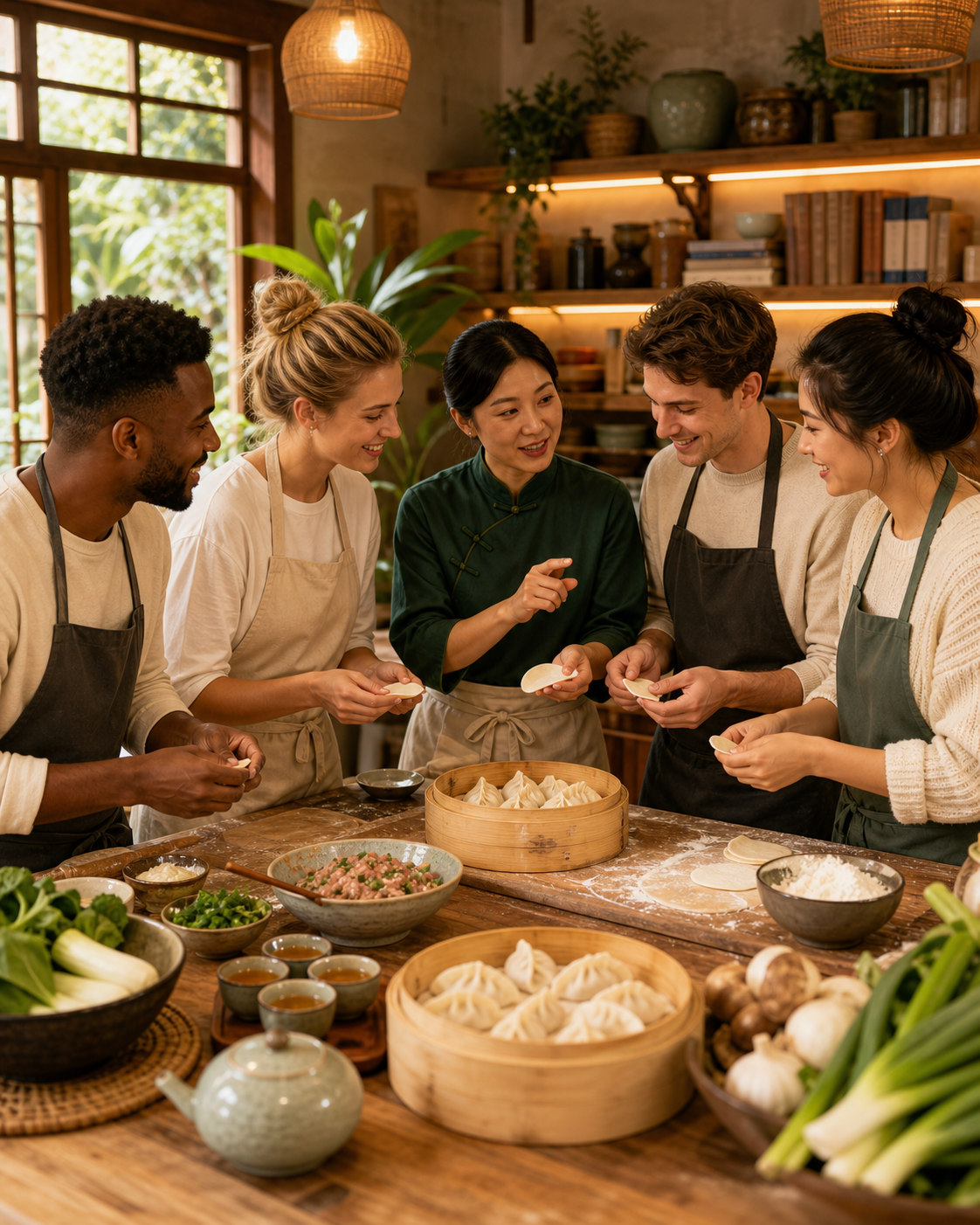 21-Day Chinese Food and Culture Speaking Camp clean cooking practice scene cover